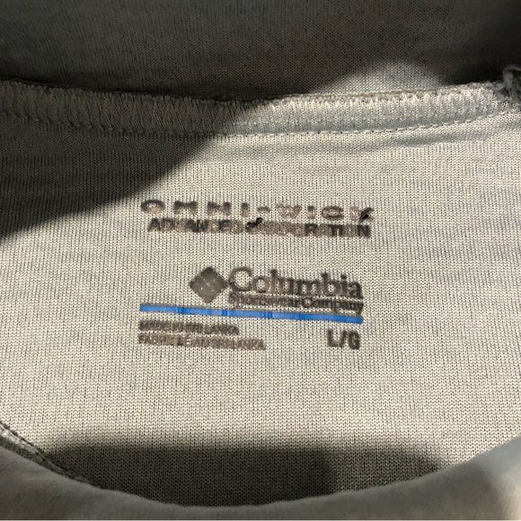 Columbia Omni-Wick Pullover Turtle Neck Sweater Mens size Large Grey - Picture 6 of 11